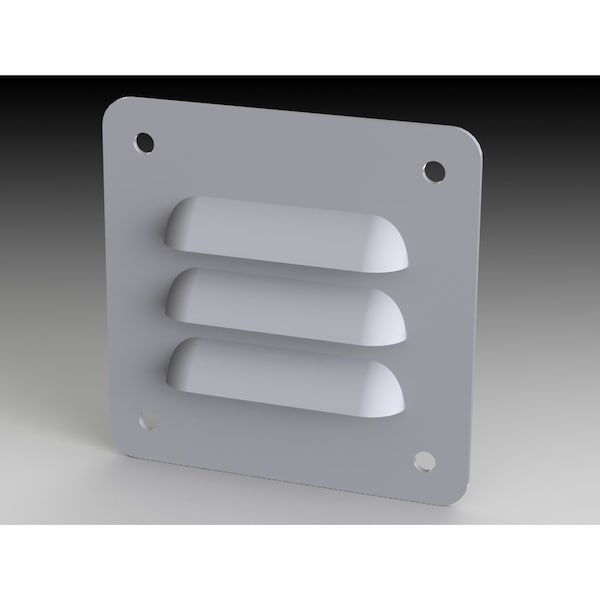 Louver Stand Kit, 3-1/4 in. H x 3-1/4 in. W x 0.43 in. L, Steel